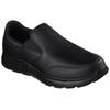 Berufsschuh SKECHERS "FLEX ADVANTAGE SR" Gr. 47,5, schwarz, 47,5, Leder, Schuhe, Slipper für Gastronomie, Pflege, Krankenhaus mit Stretcheinsatz