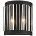 Minka-Lavery Majestic Splendor 2-Light Coal - Polished Nickel Wall Sconce