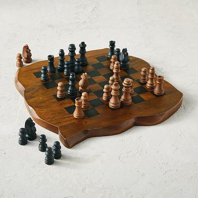 Rue Wooden Chess Set - Frontgate
