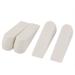 Home Office Rubber Door Stopper Stop Wedges Jam Blockers White 4pcs