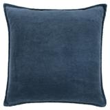 Rizzy Home Cotton Velvet with Beaded Trim Throw Pillow