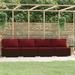 vidaXL Patio Sofa Sectional Sofa Couch Loveseat Outdoor Armchair Poly Rattan
