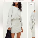 Free People Dresses | Free People Last Call Mini Dress Sweater Dress Size Large | Color: Gray | Size: L