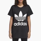 Adidas Tops | Adidas Unisex Originals Women's Big Trefoil Tunic | Color: Black/White | Size: Xs