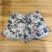 American Eagle Outfitters Shorts | American Eagle Floral Mesh Tie Front Flowy Shorts Size Small | Color: Blue/Cream | Size: S