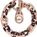 Michael Kors Jewelry | Michael Kors Rose Gold Tone And Tortoise Link Toggle Bracelet. | Color: Brown/Gold | Size: 8”