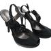 Coach Shoes | Coach Addysen Black Satin Rosette High Heels Peep Toe Womens Shoes Size 8 8b | Color: Black | Size: 8