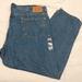 Levi's Jeans | Levi's Men's Big & Tall 550 Relaxed Stretch Jeans Water Less Nwt | Color: Blue | Size: 50 X 32