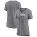 Women's Fanatics Branded Heathered Gray Brooklyn Nets True Classics Tri-Blend T-Shirt