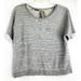 Anthropologie Tops | Dolan Left Coast Collection Short Sleeve Top Women's Blouse Size Ps Gray | Color: Gray | Size: Sp