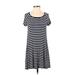 Old Navy Casual Dress: Blue Stripes Dresses - Women's Size X-Small