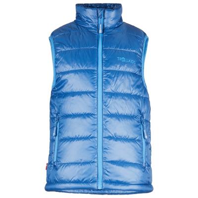 Trollkids - Kids Trondheim Vest - Kunstfaserweste Gr 128 blau