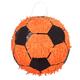 Boland 61858 - Pinata Fußball, 30 x 30 cm, Orange-Schwarz, Ball, Karton, Schlag-Pinata, Geburtstag, Mottoparty, Feier, Dekoration, Fußball-Party, EM, WM, Fanartikel