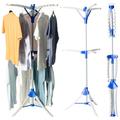 Homefront Clothes Rail Airer Dryer | Portable Clothes Horse Hanger Tripod Design - Folds Flat for Storage, Easy Setup, Indoor Outdoor Use, 159cm High, Max Capacity 35KG, Holds 78 Hangers