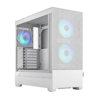 Fractal Design Pop Air RGB Mid-Tower Case (White Tempered Glass, Clear Tint) FD-C-POR1A-01