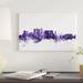 East Urban Home 'Cape Town, South Africa Skyline' by Michael Tompsett Graphic Art Print on Wrapped Canvas Canvas/Metal in Indigo | Wayfair