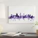 East Urban Home Perth, Australia Skyline by Michael Tompsett - Wrapped Canvas Gallery Wall Print Canvas, in Black/Blue/Pink | Wayfair