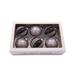 Kurt Adler Jeweled Glass 6 Piece Ball Ornament Set Glass in Black/Gray | 3.15 H x 3.15 W x 3.15 D in | Wayfair GG0993