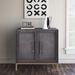 Hopper Studio Sophia 34" 2 Door cabinet Wood in Black | 34 H x 34 W x 15 D in | Wayfair 7185AB581BCV63