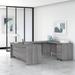 Huckins 2 Piece U-Shaped Executive Desk Wood in Gray Laurel Foundry Modern Farmhouse® | 29.35 H x 71.1 W x 35.41 D in | Wayfair