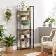 17 Stories Viles 65" H x 24.4" W Steel Etagere Bookcase in Gray | 65 H x 24.4 W x 9.4 D in | Wayfair 02028656CC5D43A086DB4994599C1413