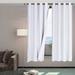 Eider & Ivory™ Branches 2 Panel Woven Room Darkening Blackout Curtain Panels Polyester in White | 63 H x 52 W in | Wayfair