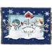 The Holiday Aisle® Dejonte Christmas Snow Much Fun Blanket Cotton blend in Blue/Pink | 54 H x 72 W in | Wayfair 456BDDA2C9BE4D23BFE5ABBBEF30C0DF