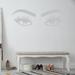 Everly Quinn Eyes Wall Decal Vinyl in Gray | 10.5 H x 30 W in | Wayfair 65CA01F6524A42A0944C12AD7A7B2DA3