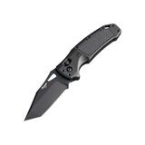 Hogue Sig K320 AXG Pro Folding Knife 3.5in Black Cerekote Finish CPM-S30V Tanto Black Handle 6061-T6 Hard-Anodized Aluminum Handle 36364