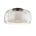 Troy Lighting Candace 17 Inch 1 Light Semi Flush Mount - C7561-GRA