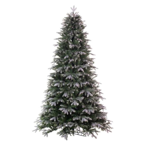 Vickerman 692714 - 5.5' x 45" Artificial Frosted Slim Douglas Fir Unlit Christmas Tree (K224655)