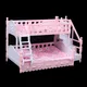 Maison de poupée Miniature de Simulation de princesse européenne lit Double pour meubles de poupée