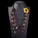 UDDEIN – Collier de perles en bois multicouche fait à la main Long bohème fleur marron chaîne