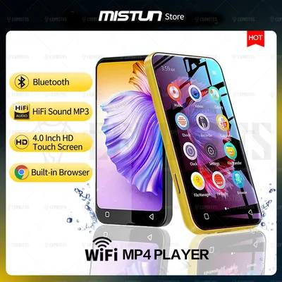 Lecteur MP3 MP4 Android WiFi Bluetooth écran Full Touch ISP 4.0 " son HiFi régule 3 lecteurs de