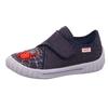 Hausschuh SUPERFIT "BILL WMS: Normal", Kinder, Gr. 28, blau (blau spiderman), Textil, sportlich, Schuhe, Klettschuh, Kindergarten Schuh mit schönem Motiv