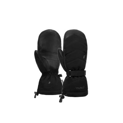 Fäustlinge REUSCH "Nadia R-TEX XT Mitten", Damen, Gr. 6,5, schwarz, 75% Polyester, 20% Ziegenleder, mehrfarbig, feminin, Handschuhe, extra warm, wasserdicht und atmungsaktiv Image
