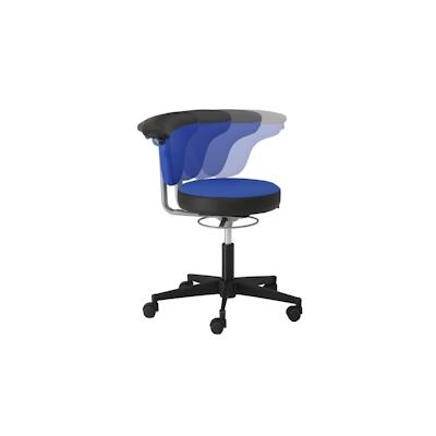 Mayer Sitzmöbel, Funktionsdrehstuhl myTORRO SIT, Dunkelblau/Brillantschwarz, 1351_756 Image