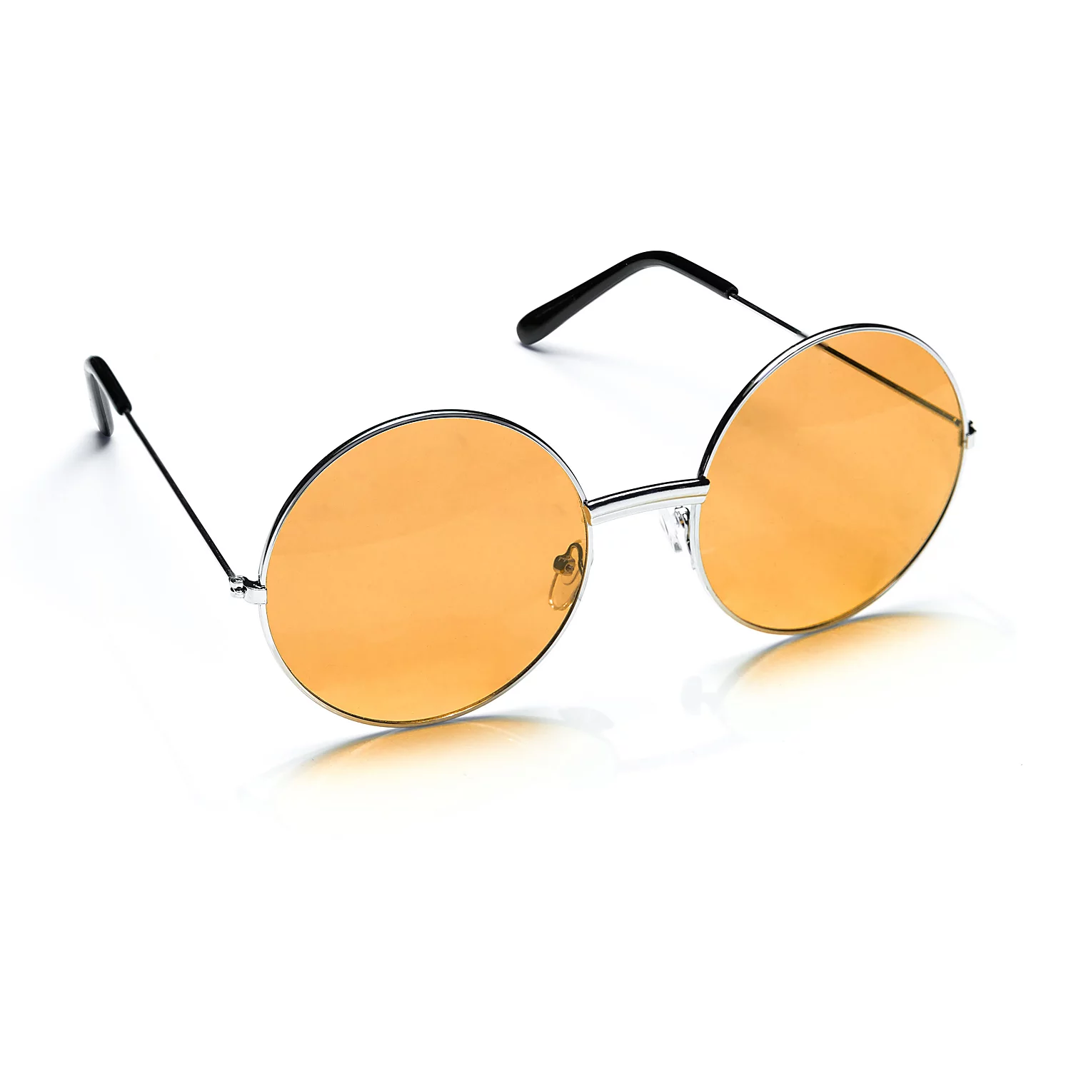 Brille Hippie, 6 cm Ø, orange Image