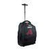 MOJO Black Atlanta Braves 19'' Personalized Premium Wheeled Backpack