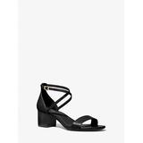 Michael Kors Serena Flex Leather Sandal Black 8