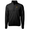 Men's Cutter & Buck Black Pittsburgh Pirates Big Tall Cascade Eco Sherpa Fleece Quarter-Zip Pullover Jacket