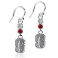 Dayna Designs Stanford Cardinal Dangle Crystal Earrings