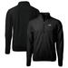 Men's Cutter & Buck Black Montana Grizzlies Big Tall Cascade Eco Sherpa Fleece Quarter-Zip Jacket