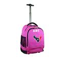 MOJO Pink Houston Texans 19'' Personalized Premium Wheeled Backpack