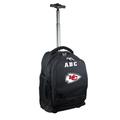 MOJO Black Kansas City Chiefs 19'' Personalized Premium Wheeled Backpack