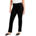 Plus Size Women's June Fit Straight-Leg Jeans by June+Vie in Black (Size 24 W)