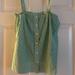 J. Crew Tops | J Crew Size 2 Baby Doll Top Green And White Stripes Never Worn | Color: Green | Size: 2