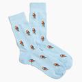 J. Crew Underwear & Socks | Jcrew Men's Trouser Socks- Light Blue Parrots Nwt | Color: Blue/Red | Size: Os