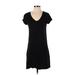 Gap Casual Dress - Shift: Black Solid Dresses - Women's Size Small