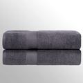 Caress Bath Towels Set of Two, Set of Two, Dark Gray